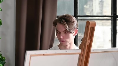 trampy black-haired Sara Diamante tempts Artist Into nailing Her booty GP2824