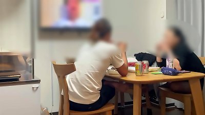 japanese fledgling voyeur senior lady 52 tend to have an affair while her hubby is away at home killer 52 year senior sexy elder girl spoiling a guy in the couple's sofa in the house light aged girl married chick